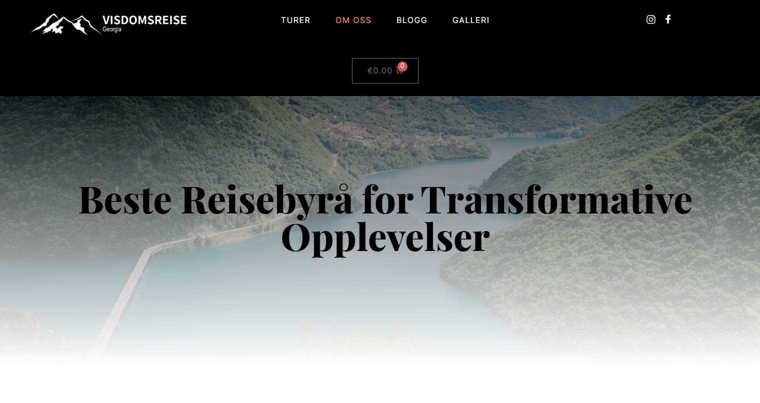 Utvikling av nettsted for det norske reiseselskapet Visdomsreise